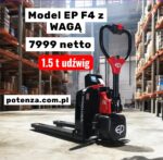 Elektryczny wózek paletowy EP F4 (paleciak) LI-ION +WAGA+DRUKARKA